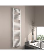 Emke radiador toallero agua caliente blanco 160x40cm conexión central 547w