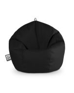 Puff pelota polipiel exterior negro happers