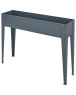 Tectake jardinera acero, drenaje integrado, antracita