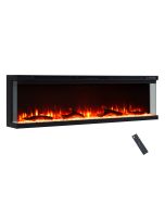 Chimenea eléctrica BALDERIA Orson 60 - empotrable, calefacción - negro
