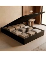 Canapé 140x200cm royal sleep space bed negro montaje incluido