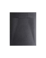 Plato de ducha azzurro 80 x 120 x 3 cm negro