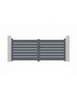 Puerta batiente de aluminio 3,5m vogel h.140cm