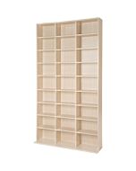 Tectake estanteria mdf madera alto almacenamiento,180x102x24cm, haya