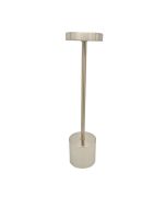 Lámpara mesa LED plateado táctil, 3 tonos regulable 2000mah
