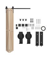 Herraje para puerta 122x0.5x4 cm acero al carbono Homcom