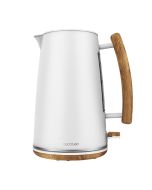 Cecotec hervidor de agua thermosense 400 white woody. 3000 w, capacidad 1,7