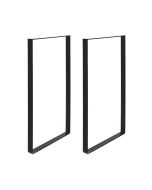 Pata de mesa rei 927 | 385x40x850 mm | negro poro | 2 uds. | acero
