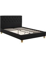 Cama "emmy" - 140 x 190 cm - gris