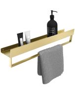 Rea estante de baño sf01 60cm gold brush, 60x9x11 cm