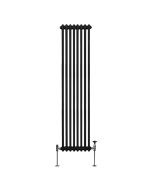 Radiador tradicional vertical de 2 columnas - 1800x 382mm - negro