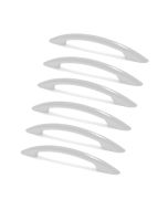 Tirador para mueble rei 6-e418.01 | cc 96 mm | blanco | 6 uds. | abs