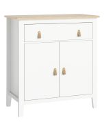 Aparador de salón 80x40x90 cm color blanco Homcom