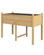 Mesa de cultivo 115x55x80 cm madera de abeto color marrón Outsunny