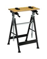 Banco de trabajo 65x57x114cm metal, mdf bicolor Homcom