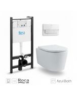 Pack roca active cisterna y pulsador blanco new wc lia tornado azulbath