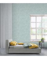Papel pintado texturizado tnt efecto bronce menta