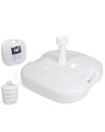 Base de parasol - EDM - rellenable - 16 litros - blanco - cuadrado