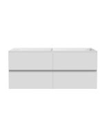 Mueble de baño aica 120 x 46 x 52 cm, blanco, 4 cajones