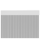 Cortina para puertas de PVC pastel gris con blanco / 100 x 215