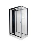 Ondee - cabina hidromasaje nogea - 120x80 - negro mate -  en kit