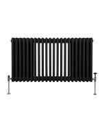 Radiador tradicional horizontal de 3 columnas - 600x 1012mm - negro