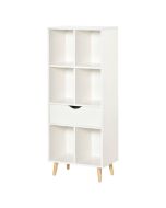 Estantería 50x29.5x120 cm color blanco Homcom