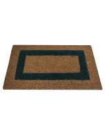 Felpudo| 100% fibra coco| base goma antideslizante| verde| 45x80cm