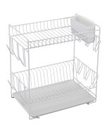 Escurreplatos 444 plastif. Blanco c/bandeja grande 88980