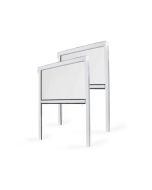 Pack 2 mosquiteras enrollables para ventana 150x160 cm - PVC blanco