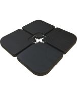 Soporte de sombrilla con 4 losas lastradas hasta 3 x 3 - 52l