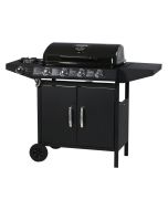 Barbacoa a gas "festa 5" - 5 quemadores (1 lateral) - 12.9 kw - negro
