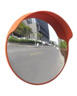 Espejo de tráfico convexo plástico naranja 45 cm