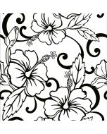 Papel pintado florales en fondo blanco 60cm por 250cm