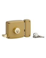 Cerradura de sobreponer con tirador dcha 100x94 eje 50 mm