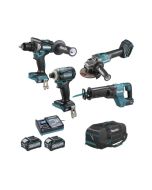 Pack de herramientas 40v xgt - Makita - df001g, ga005g, jr001g, td001g - ba