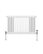 Radiador tradicional horizontal de 3 columnas - 600 x 832mm - blanco
