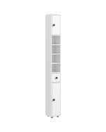 Mueble auxiliar baño 20x20x180 cm color blanco kleankin, hogar - baño
