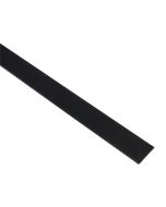 Perfil liso de aluminio lacado negro 20x2-2,5m