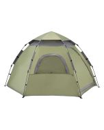 Tienda de campaña nybro automática 240x205x140cm verde oscuro/gris oscuro