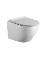 Wc inodoro suspendido rimless montaje a pared blanco brillo