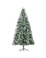 Árbol de navidad 105x105x210 cm PVC, acero color verde Homcom
