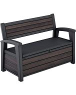 Keter deco, banco arcón, 227l, resina, efecto madera, 151.7x72.5x70 cm.