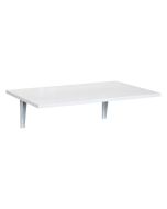Mesa plegable de pared 60x40x20 cm mdf, metal color blanco Homcom