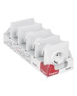 Pack 5 tomas monoblock blanco Legrand Niloe Step