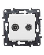 Toma tv sat pasaje blanco Legrand Niloe Step
