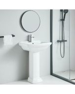 Lavabo de pedestal de cerámica retro madry 60 cm