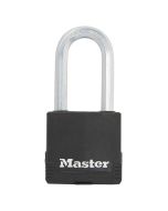 Candado acero r/goma 50mm masterlock arco largo
