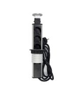 Base 3 tomas empotrable usb