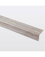 Perfil para escalón aluminio madera gris 900 mm